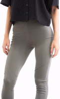 Gray Viscose Skinny Pants 2