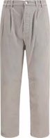 Beige Cotton Casual Pants 1