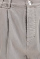 Beige Cotton Casual Pants 3