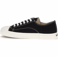 Black Cotton Low Top Sneakers 3