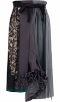 Multicolor Silk Midi Skirt 1