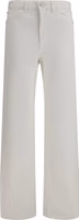 White Cotton Casual Pants 1