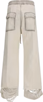 Beige Cotton Casual Pants 2
