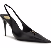 Black Calf Leather Bos Taurus High Heel Pumps 2