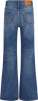 Blue Cotton Flared Jeans 2