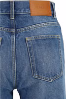 Blue Cotton Flared Jeans 3