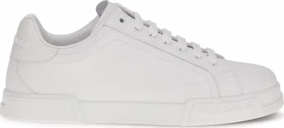 White Calf Leather Bos Taurus Low Top Sneakers