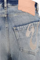 Blue Viscose Relaxed Fit Jeans 3