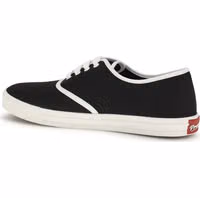 Black Cotton Athletic Sneakers 3