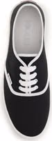 Black Cotton Athletic Sneakers 4