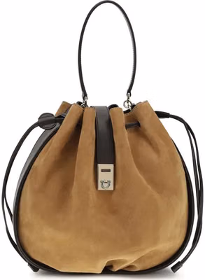 Brown Calf Leather Bos Taurus Backet Bag
