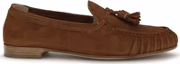 Brown Calf Leather Bos Taurus Slip-On Loafers 1