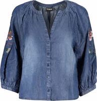 Blue Lyocell Women's Shirt 1