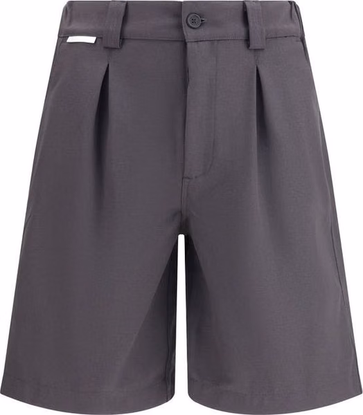 Gray Cotton Bermuda Shorts