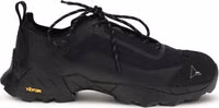 Black Polyester Athletic Sneakers 1