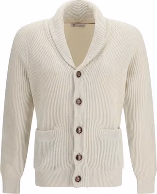 Beige Cotton Cardigan