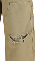 Bicolor Cotton Cargo Pants 3