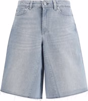 Blue Cotton Bermuda Shorts 1