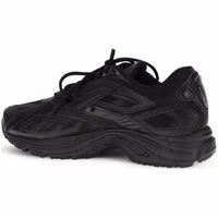 Black Polyethylene Athletic Sneakers 3