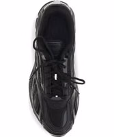 Black Polyethylene Athletic Sneakers 4