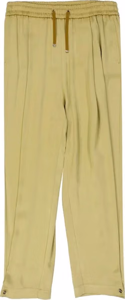 Bicolor Acetate Casual Pants