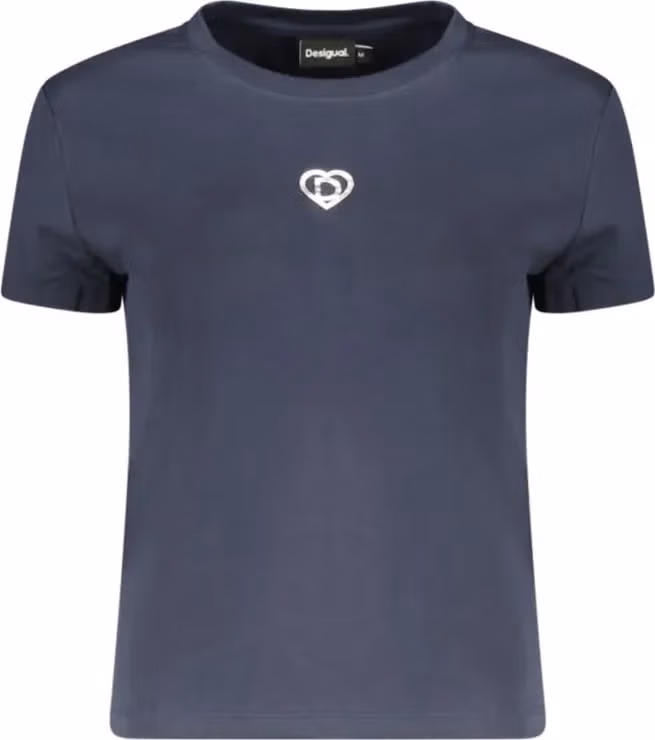 Blue Cotton Women's T-Shirt