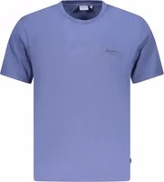 Blue Cotton Men's T-Shirt 1