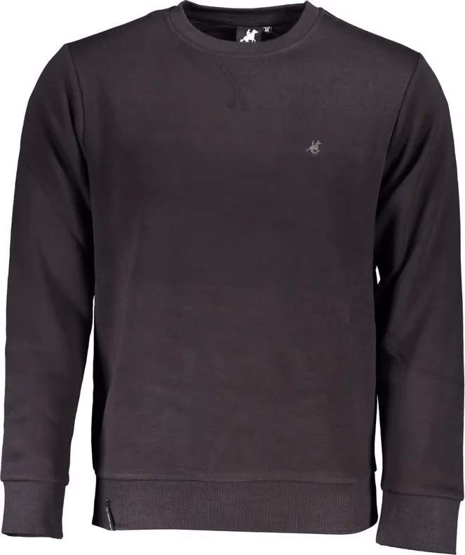 Black Cotton Men's Sweatshirt