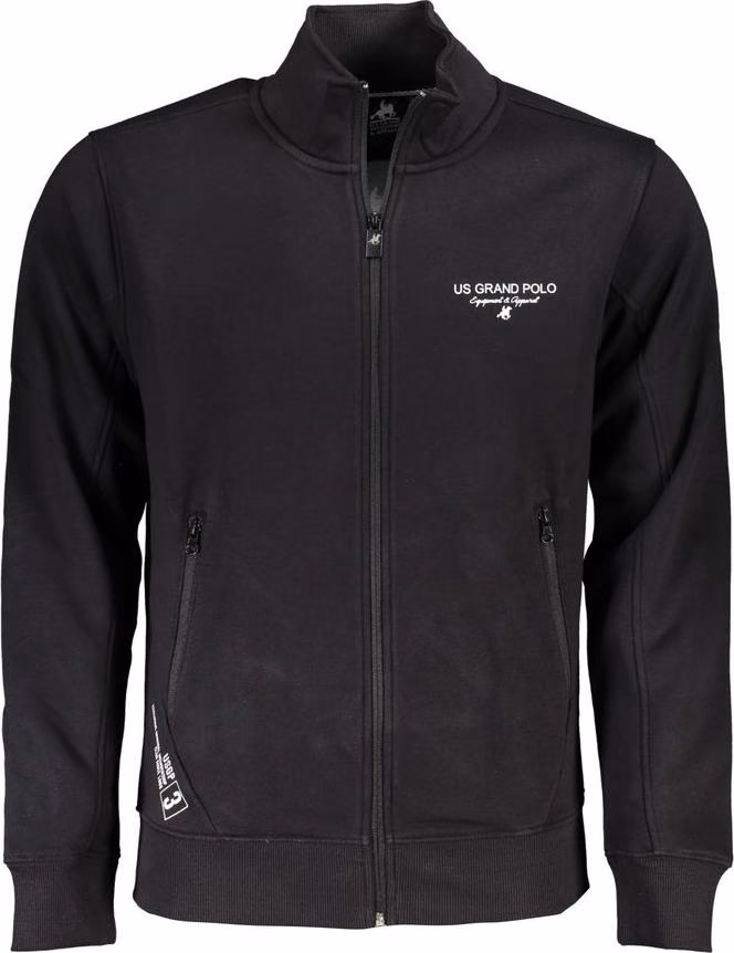 Black Cotton Men's Sweatshirt