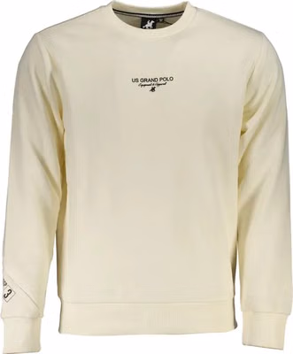 White Cotton Men's Sweatshirt