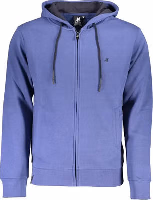 Blue Cotton Men's Hoodie
