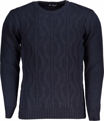 Blue Acrylic Men's Sweater