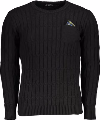 Black Acrylic Men Sweater