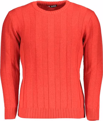 Red Acrylic Men's Sweater