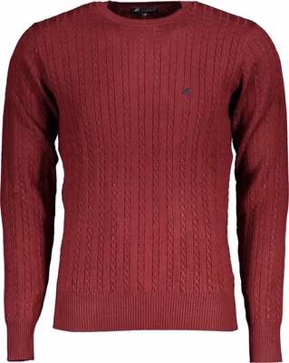 Red Viscose Men's Sweater