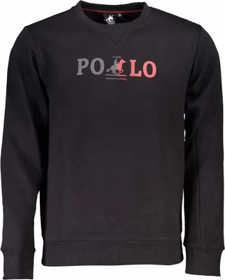 Black Cotton Men's Sweatshirt