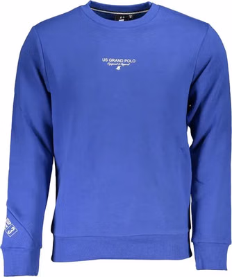 Blue Cotton Men's Sweatshirt