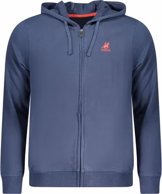 Blue Cotton Men Sweatshirt