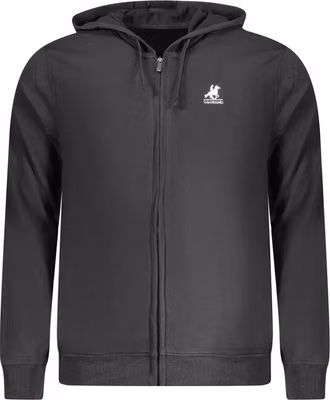 Black Cotton Men's Hoodie