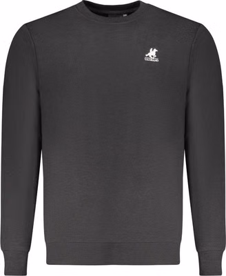 Black Cotton Men's Sweatshirt