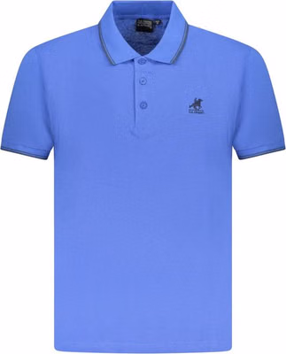 Blue Cotton Mens Polo Shirt