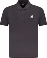 Black Cotton Mens Polo Shirt 1