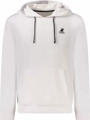 White Cotton Men Sweatshirt