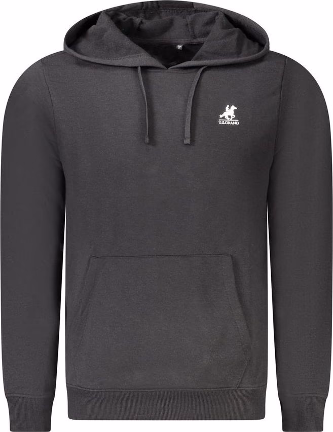 Black Cotton Men's Sweatshirt