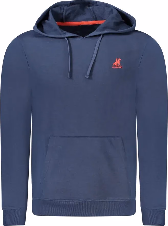 Blue Cotton Men's Hoodie