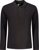 Black Cotton Men Polo Shirt 1