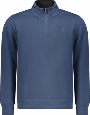 Blue Polyester Men's Sweatshirt