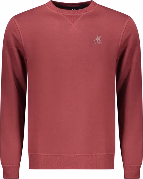 Red Polyester Men Sweatshirt