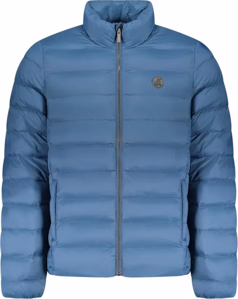 Blu Polyester Men's Jacket