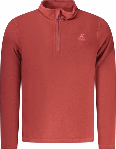 Red Polyester Men Sweatshirt